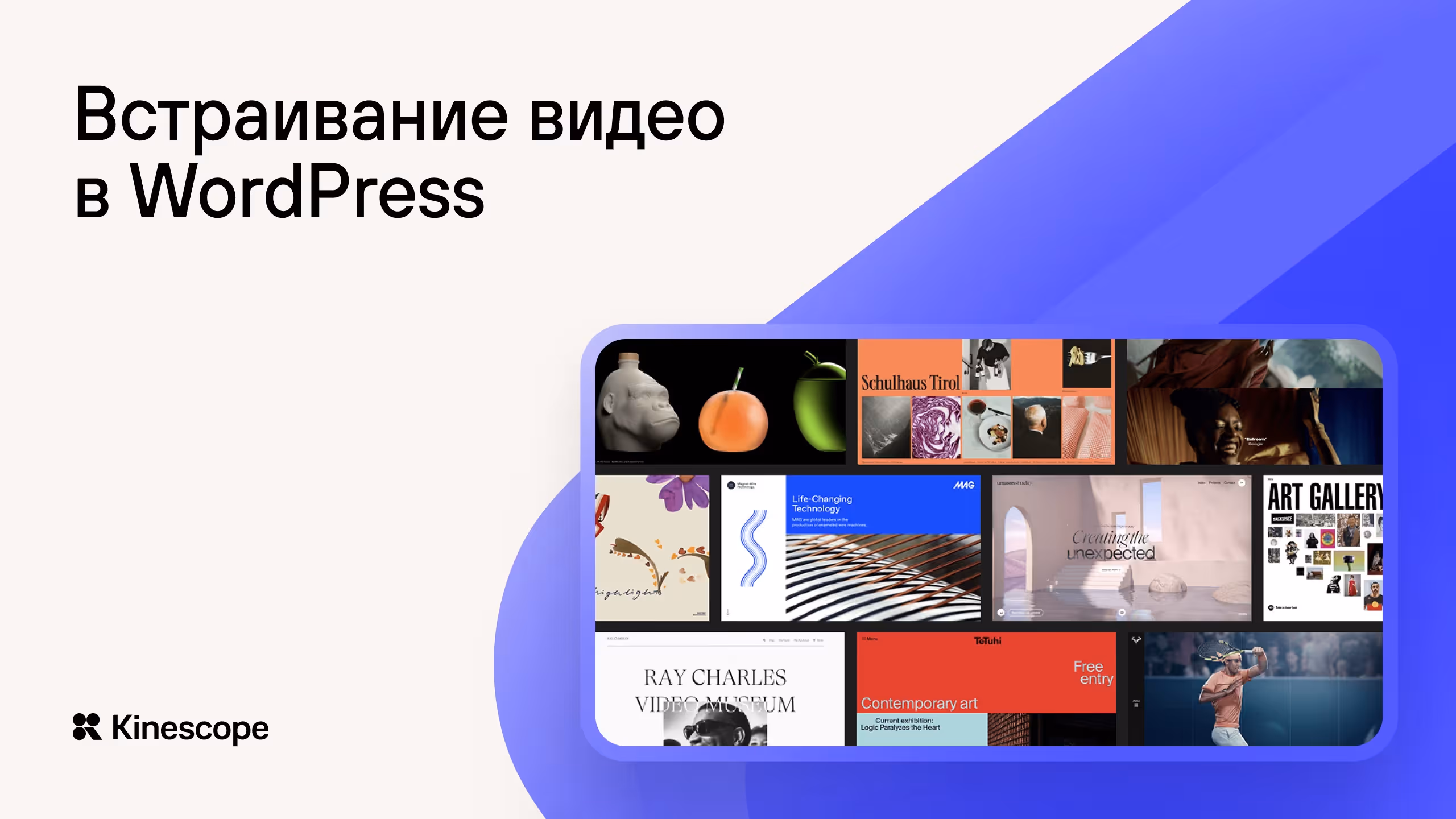 Видеоплеер Kinescope для WordPress: плагин, интеграция, защита